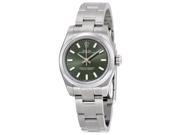 Rolex Lady Oyster Perpetual 26 Olive Green Dial Stainless Steel Rolex Oyster Automatic Watch 176200OVSO