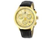 Brooklyn Dakota Swiss Quartz Chronograph Gold Tone Dial Mens Watch