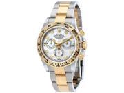 Rolex Cosmograph Daytona Mother of Pearl Diamond Steel and 18K Yellow Gold Mens Watch 116503MDO
