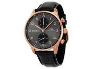 IWC Portuguese Automatic Chronograph Grey Dial Mens Watch IW371482