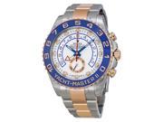 Rolex Yacht Master II White Dial Stainless Steel and 18K Everose Gold Rolex Oyster Automatic Mens Watch 116681WASO