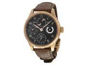 IWC Portuguese Perpetual Calendar Hemisphere Moonphase 18kt Rose Gold Brown Leather Mens Watch IWC5021 22