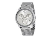 Movado Bold Silver Dial Stainless Steel Mens Watch 3600371