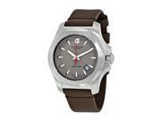 Victorinox Men s I.N.O.X. Swiss Quartz Stainless Steel and Leather Automatic Watch 241738.1