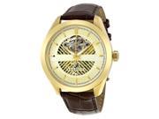 Brooklyn Pierrepont Skeleton Mens Automatic Gold Tone Mens Watch