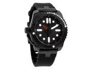 Vestal Restrictor Diver 43 Black Dial Black Silicone Mens Watch RED3S02