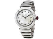Bvlgari Lvcea Automatic Mother of Pearl Diamond Ladies Watch 102382