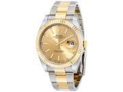 Rolex Datejust 41 Champagne Dial Steel and 18K Yellow Gold Oyster Mens Watch 126333CSO
