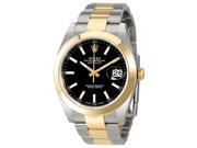 Rolex Datejust 41 Black Dial Steel and 18K Yellow Gold Oyster Mens Watch 126303BKSO