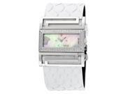 Versace Deaville Mother of Pearl Dial Diamond White Python Leather Ladies Watch VSQ91D001 S001P