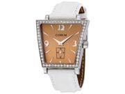 Corum Trapeze White Leather Diamond Ladies Watch 106404470009CR51