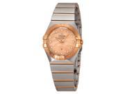 Omega Constellation Red Gold Mother of Pearl Diamond Ladies Watch 12320276057002