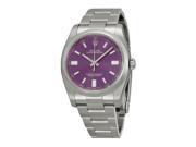 Rolex Oyster Perpetual 36 mm Purple Dial Stainless Steel Rolex Oyster Mens Watch 116000PUSO