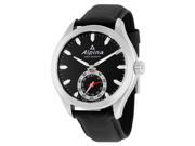 Alpina Horological Smartwatch Black Dial Black Leather Mens Watch AL-285BS5AQ6