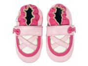 Momo Baby Infant Toddler Soft Sole Leather Shoes Ballerina Pink Fuchsia