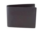 BGSD Men s Classic Dark Brown Pebble Grain Leather Passcase Bifold Wallet