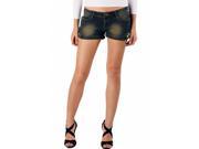Jessie G. Women s Low Rise Distressed Denim Short Shorts with Decorated Buttons 12