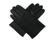 Luxury Lane Men s Cashmere Lined Lambskin Leather Gloves Black S