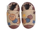 Momo Baby Infant Toddler Soft Sole Leather Shoes Caterpillar Taupe