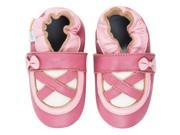 Momo Baby Infant Toddler Soft Sole Leather Shoes Ballerina Pink Rose