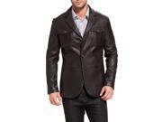 BGSD Men s Corey Military Style New Zealand Lambskin Leather Blazer