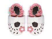 Momo Baby Infant Toddler Soft Sole Leather Shoes Cut Out Flower Mary Jane White