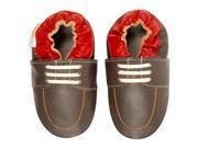 Momo Baby Infant Toddler Soft Sole Leather Shoes Boat Shoe Brown