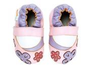 Momo Baby Infant Toddler Soft Sole Leather Shoes Scattered Daisy Pink