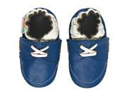 Momo Baby Infant Toddler Soft Sole Leather Shoes Loafer Blue