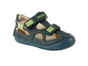 Momo Baby Boys Leather Sandals Thomas Taupe Navy First Walker Toddler