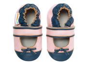 Momo Baby Infant Toddler Soft Sole Leather Shoes Quilted Mary Jane Pink