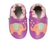 Momo Baby Infant Toddler Soft Sole Leather Shoes Lovey Elephant Purple