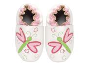 Momo Baby Infant Toddler Soft Sole Leather Shoes Dragonfly White