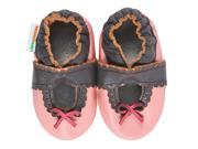 Momo Baby Infant Toddler Soft Sole Leather Shoes Lacey Mary Jane Brown