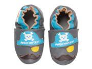 Momo Baby Infant Toddler Soft Sole Leather Shoes Ahoy Matey! Gray