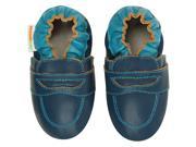 Momo Baby Infant Toddler Soft Sole Leather Shoes Penny Loafer Navy