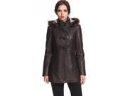 BGSD Women s Amanda New Zealand Lambskin Leather Toggle Coat