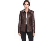 BGSD Women s Ellen Zip Front New Zealand Lambskin Leather Jacket
