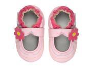 Momo Baby Infant Toddler Soft Sole Leather Shoes Rainbow Toes Mary Jane Pink
