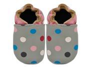 Kimi Kai Kids Soft Sole Leather Crib Bootie Shoes Pretty Dots