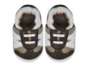 Kimi Kai Kids Soft Sole Leather Crib Bootie Shoes Contrast Sneaker
