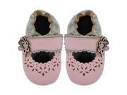 Kimi Kai Kids Soft Sole Leather Crib Bootie Shoes Cut Out Lacey Flower