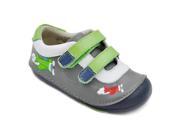 Momo Baby Boys Leather Shoes Airplane Sneaker Gray Green First Walker Toddler