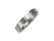 Stainless Steel Spanish Lord s Prayer 4mm Band Ring Women Size 5