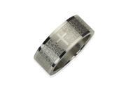 Stainless Steel Spanish Lord s Prayer 8mm Band Ring Men Size 10