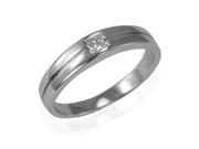 Princess Cut Diamond Cubic Zirconia Platinum Over Silver Band Ring Men Size 12