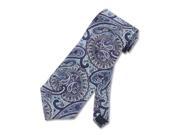 Men s Tie Paisley Design Blue Necktie