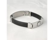 Spanish Lord s Prayer Leather Stainless Steel Bracelet 8