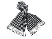 Reversible Classic Checkers 100% Rayon Cashmere Feel Tassel Ends Long Scarf
