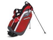 2016 Callaway Hyper Lite 3 Double Stand Bag Red Charcoal White NEW